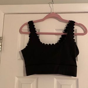IVL Collective black scallop bra